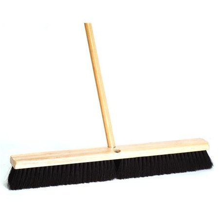 DQB INDUSTRIES Dqb Industries 10623 24 in. Black Tampico Floor Broom 10623